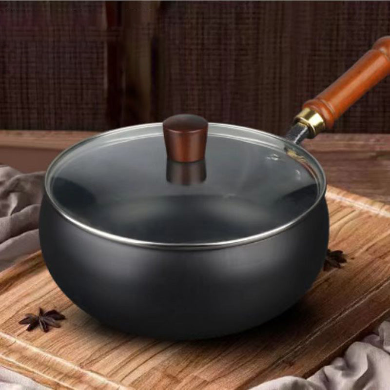 🔥Kvalitetssäkring + Giftfritt🔥Obelagd tjock järngryta