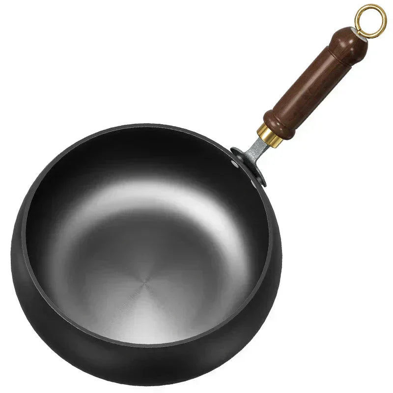 🔥Kvalitetssäkring + Giftfritt🔥Obelagd tjock järngryta