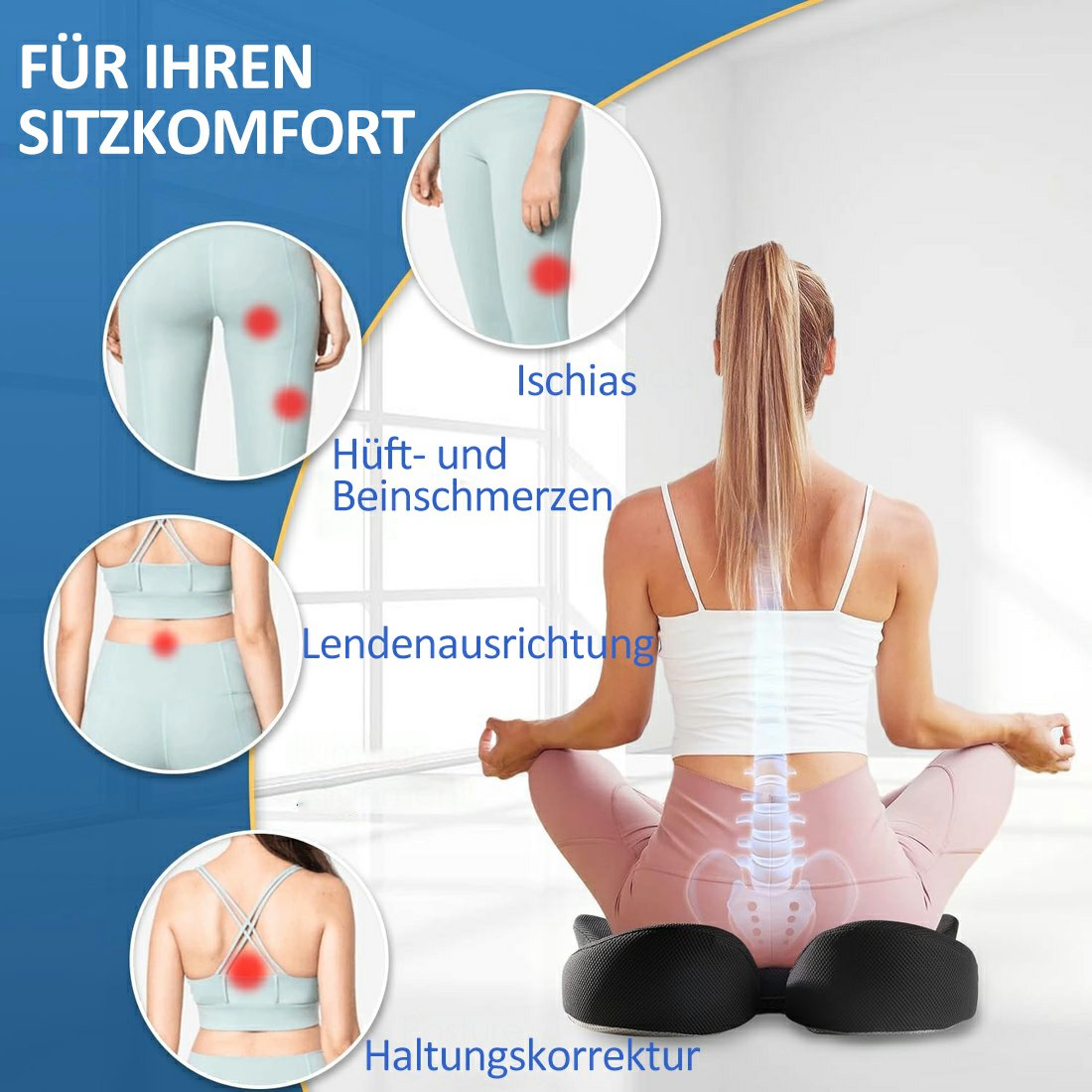 🎁Senaste dagen 50％ RABATT🔥Ergonomisk sittdyna tillverkad av minnesskum