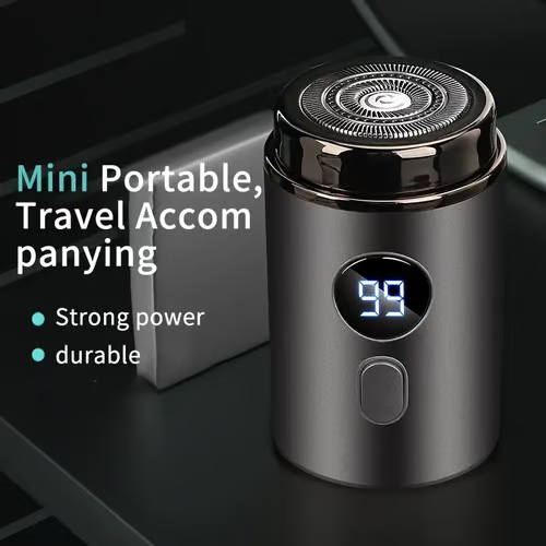 🔥Hot Promotion 50% OFF🔥Men's kraftfull mini elektrisk rakapparat med digital display