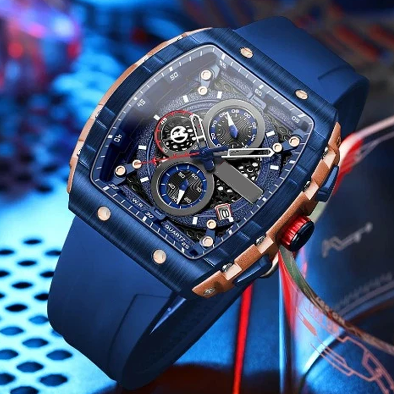 💖50% rabatt 🔥Cyberpunk futuristisk stil⌚Multifunktionell quartzklocka för män