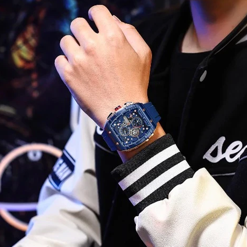 💖50% rabatt 🔥Cyberpunk futuristisk stil⌚Multifunktionell quartzklocka för män