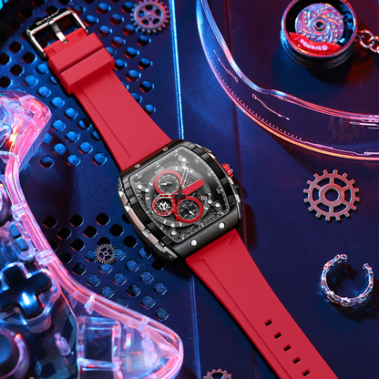 💖50% rabatt 🔥Cyberpunk futuristisk stil⌚Multifunktionell quartzklocka för män