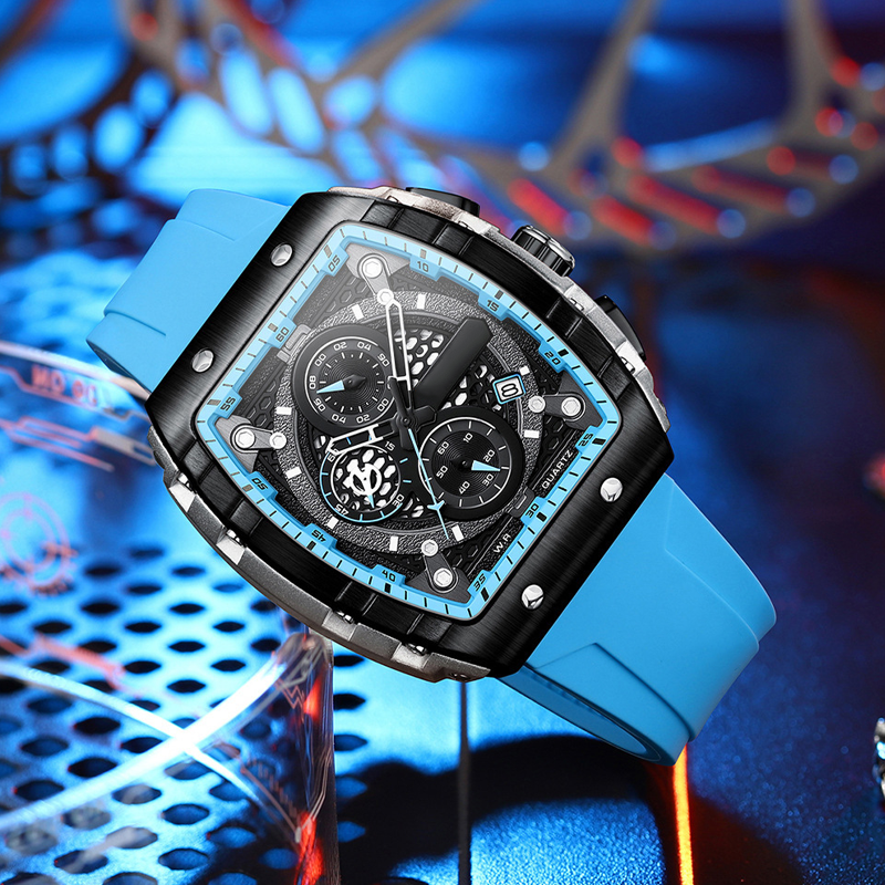 💖50% rabatt 🔥Cyberpunk futuristisk stil⌚Multifunktionell quartzklocka för män
