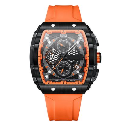 💖50% rabatt 🔥Cyberpunk futuristisk stil⌚Multifunktionell quartzklocka för män