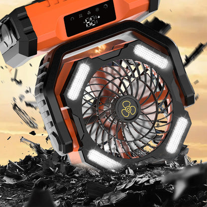 🔥 Multifunktionell bärbar campingfläkt - med fjärrkontroll🎁Fri frakt（50 % rabatt）