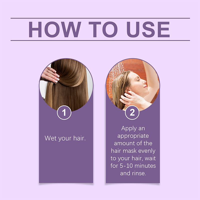 💜Anti-gulnande lila hårmask💜