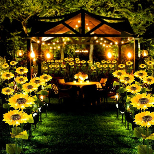 🌻56% OFF FLASH SALE! ✨Sunflower Solar Lights – Glowing Decor for Garden 🌿