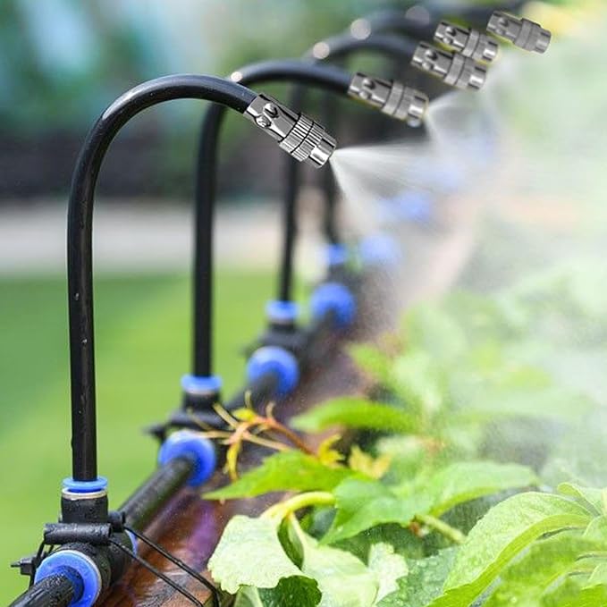 🚿360° böjd trädgård automatiskt bevattningssystem