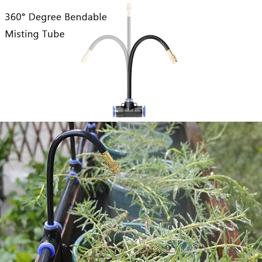 🚿360° böjd trädgård automatiskt bevattningssystem