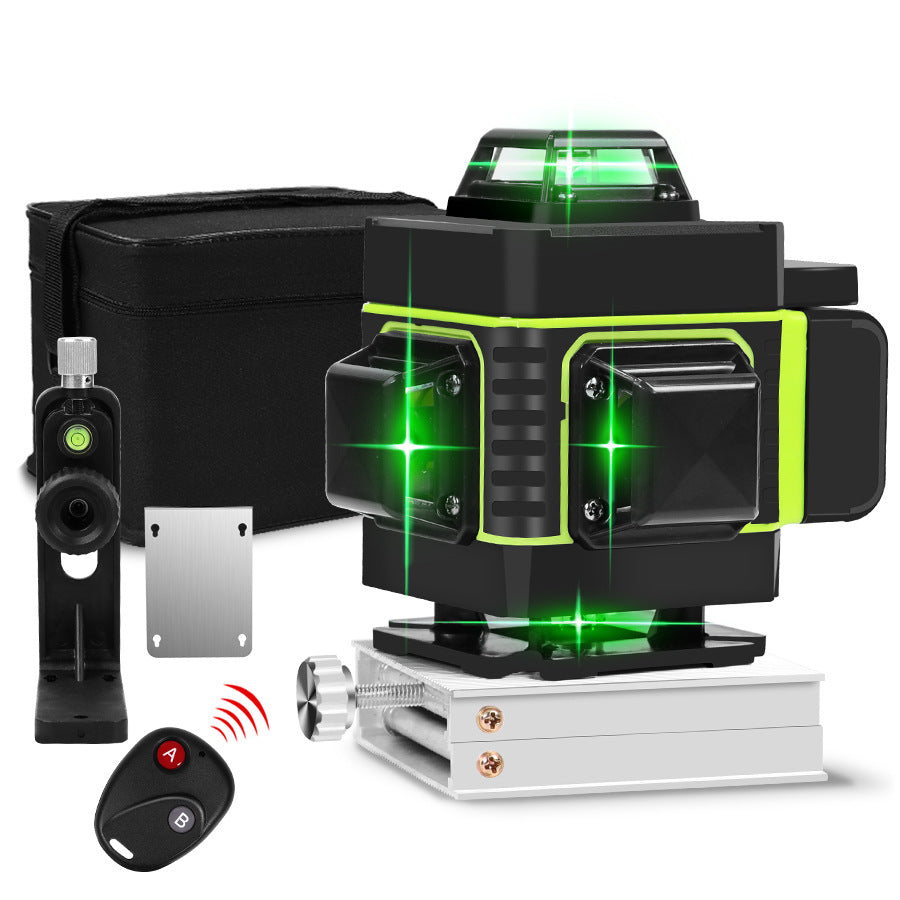 🔥16-linjig grön laserwaterpass med automatisk nivellering🎉