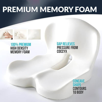 【Ergonomisk design】Halkfri minnesskumsits 💕För bekvämaste körning💕