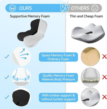 【Ergonomisk design】Halkfri minnesskumsits 💕För bekvämaste körning💕