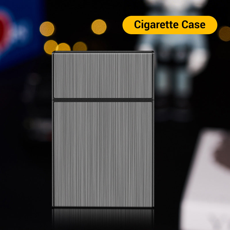 🔥Det mest fashionabla🚬 cigarettfodralet med inbyggd tändningsfunktion