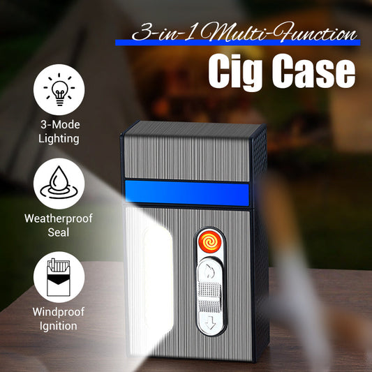 🔥3-i-1 multifunktionellt cigarettfodral