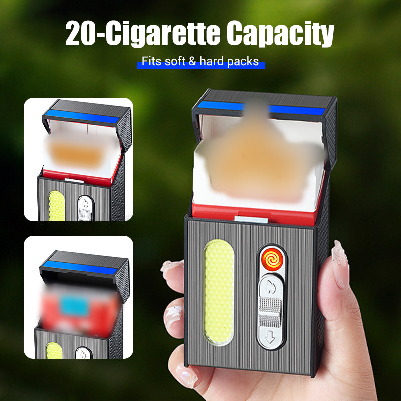 🔥3-i-1 multifunktionellt cigarettfodral