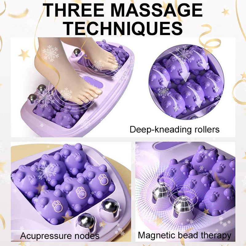 💜Portabel fotmassage med dubbla rullar