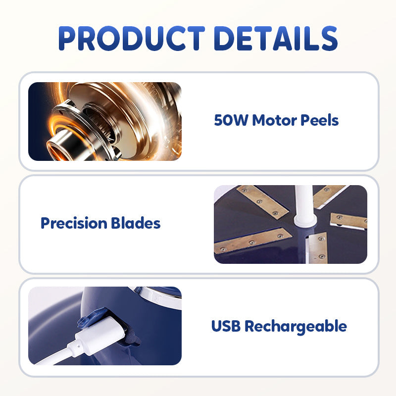 ✨HOT SALE 50% OFF ✨Bärbar Automatisk Elektrisk Fruktskalare🧄🍇