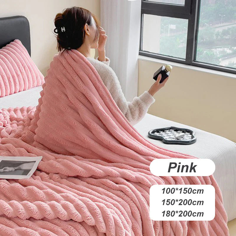 🍂Höstrea – 50 % rabatt!🛏️Tjock kaninplush & mjölkvelourtäcke🫧Svep in dig i ultimat komfort