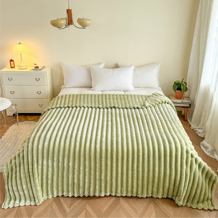 🍂Höstrea – 50 % rabatt!🛏️Tjock kaninplush & mjölkvelourtäcke🫧Svep in dig i ultimat komfort