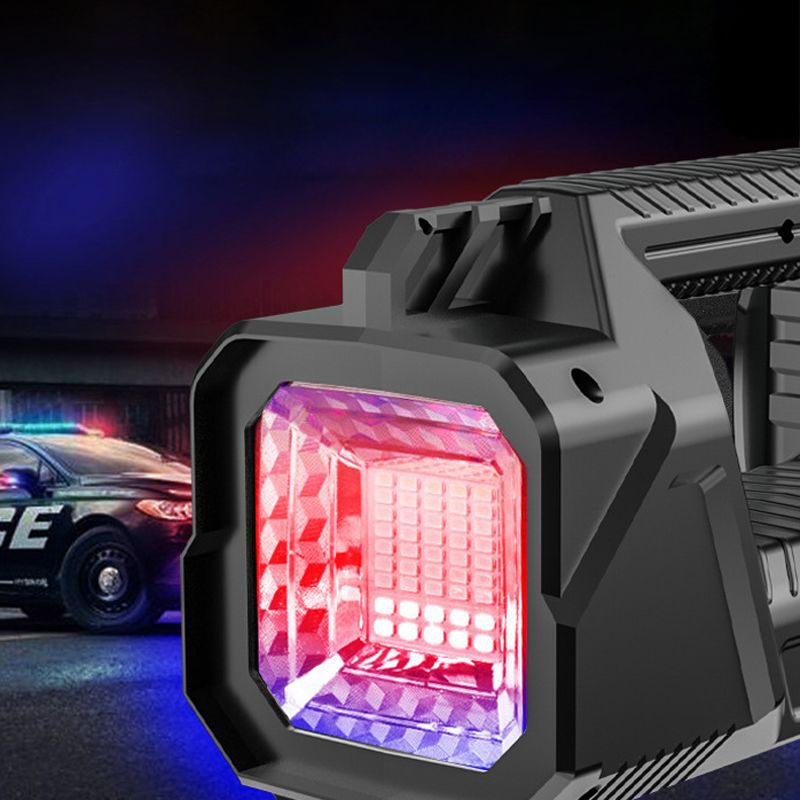 Bärbar ficklampa med superljus dubbelhuvud spotlight