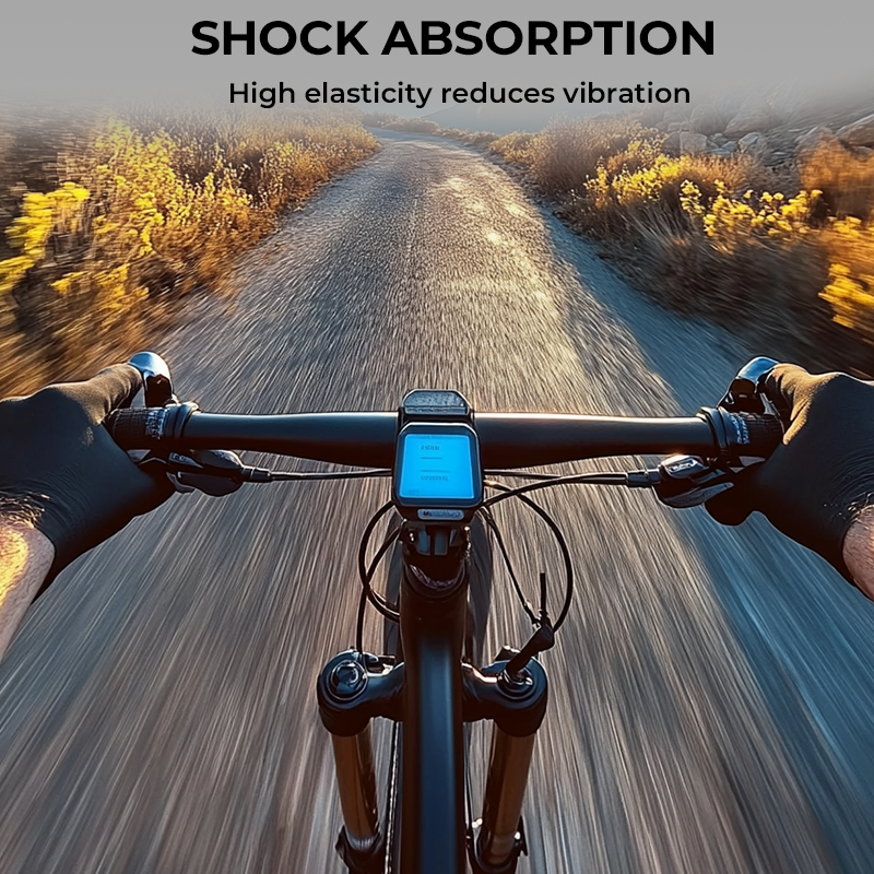 Halkfri, stötdämpande handtagsöverdrag för elcyklar och motorcyklar