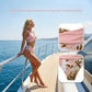 🌊50 % rabatt👙Bikiniset för damer med blommönster och hög midja