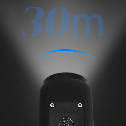 Vattentät cykelstrålkastare för utomhusbruk med signalhorn