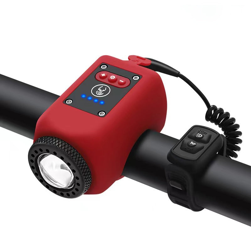 Vattentät cykelstrålkastare för utomhusbruk med signalhorn