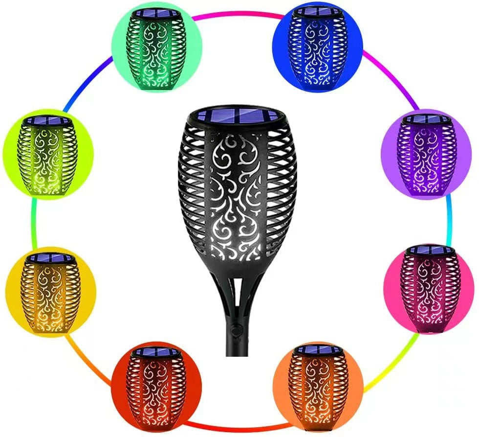 Utomhus Solcellsdrivna trädgårdsfacklor🔥⏳ Ju mer du köper, desto mer sparar du.