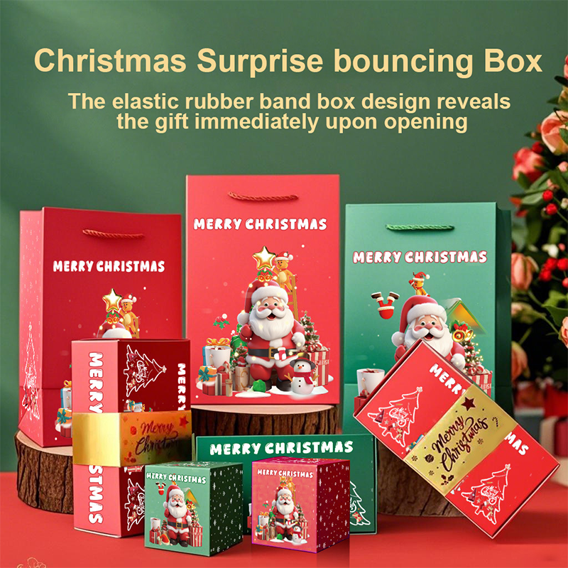🎅 Pop Up Surprise Christmas Gift Boxes: Customized pop-up design, super eye-catching for holding small gifts, directly enhances the Christmas atmosphere!