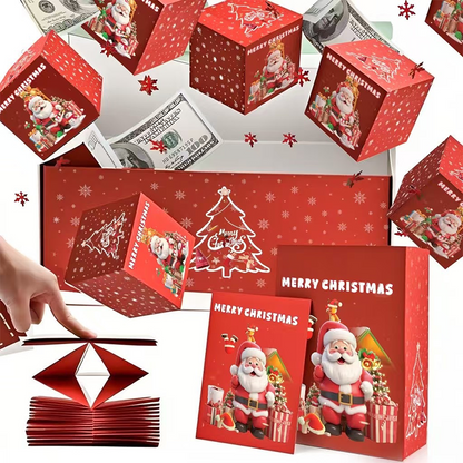 🎅 Pop Up Surprise Christmas Gift Boxes: Customized pop-up design, super eye-catching for holding small gifts, directly enhances the Christmas atmosphere!