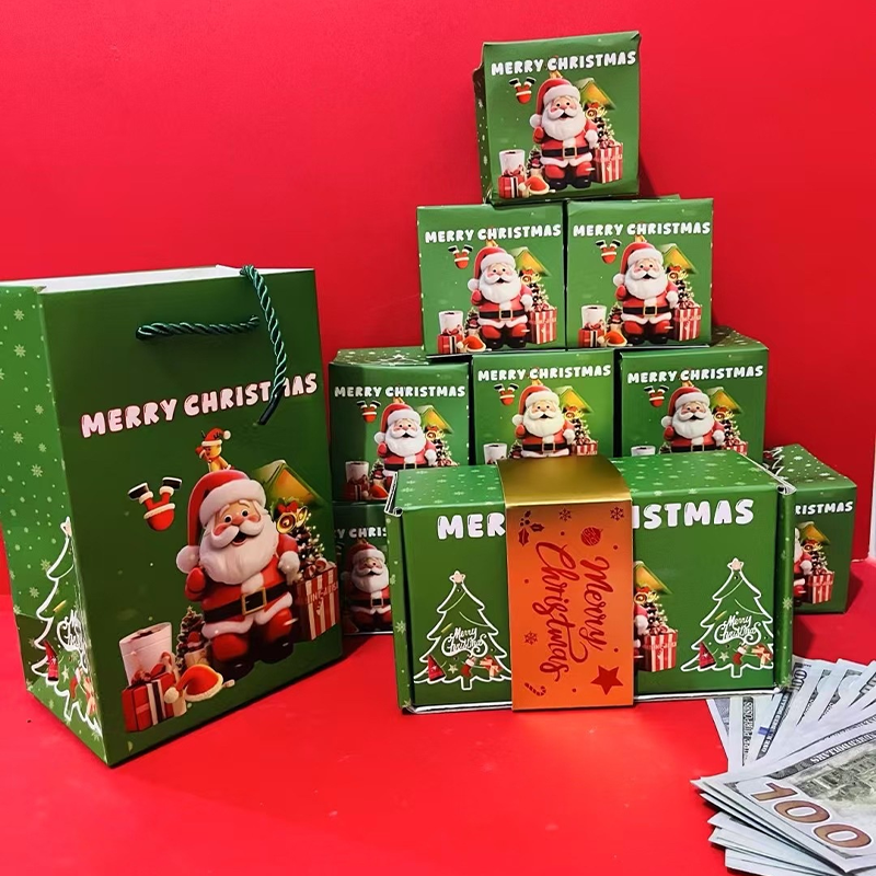 🎅 Pop Up Surprise Christmas Gift Boxes: Customized pop-up design, super eye-catching for holding small gifts, directly enhances the Christmas atmosphere!