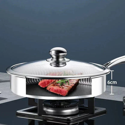 🍳Premium stekpanna med non-stick-beläggning och lock