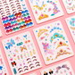 Flickors favoriter 💝 3-i-1 Klädsel Spel Set: Prinsessans Fantasisminkning