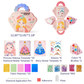 Flickors favoriter 💝 3-i-1 Klädsel Spel Set: Prinsessans Fantasisminkning