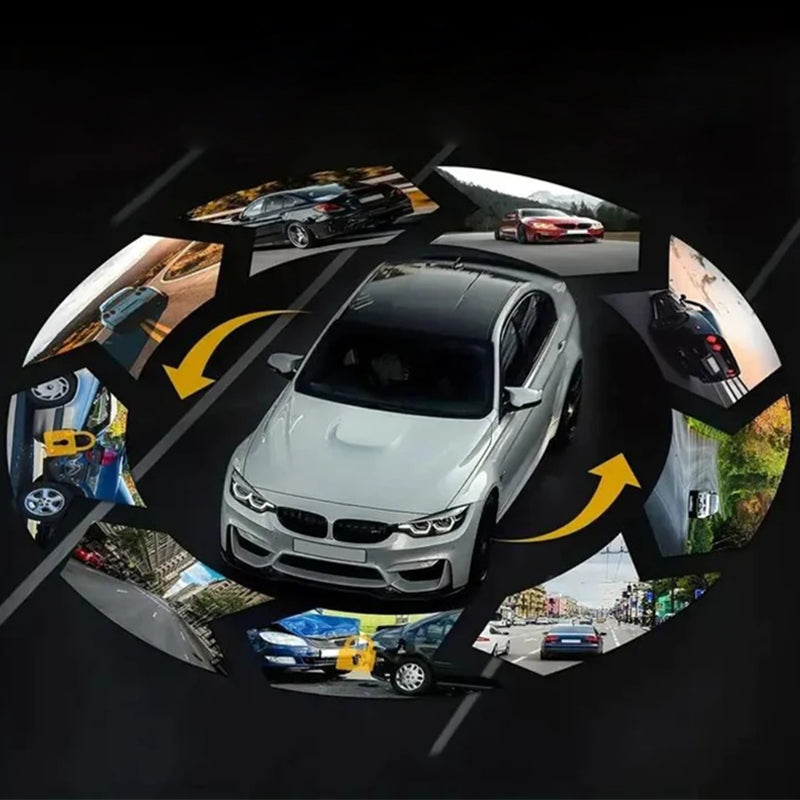🚗📹Bilkamera med 170° vidvinkel och 1080p dubbellins