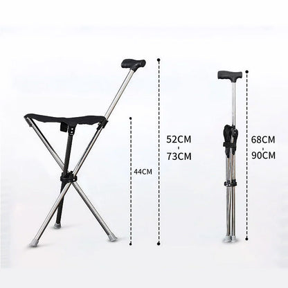 🔥2-in-1 Foldable Cane With Chair