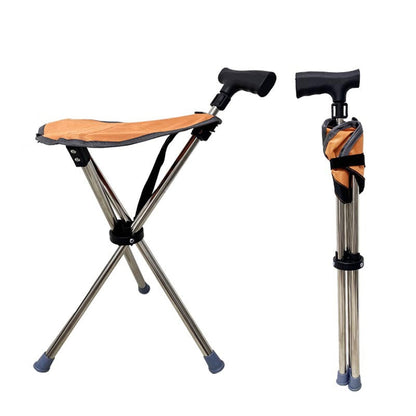 🔥2-in-1 Foldable Cane With Chair