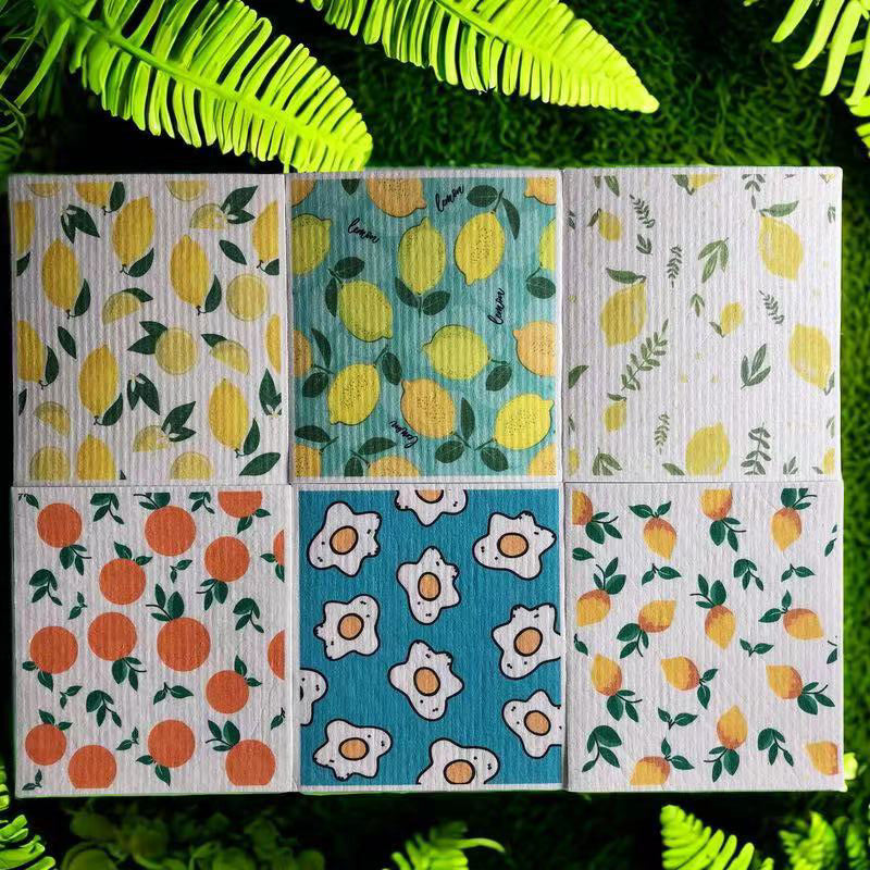 🧼Återanvändbar, ultraabsorberande rengöringsduk av träfiber