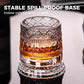 🥛💎 360° roterande whiskyglas