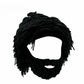 📢📢52%  OFF !! ⏰Punk-style hat with an attached simple wig and knitted beard