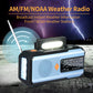 📻 50 % RABATT NU! Solcells- och vevdriven nödväderradio – FM/AM/NOAA-radio med LED-ficklampa och mobilladdare, portabel nödradio för camping, stormar och friluftsliv