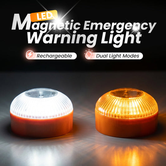 🔥 Magnetisk LED Nödvarningslampa – Syns på Långt Avstånd