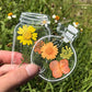 🌸 Transparenta Bokmärken med Torkade Blommor (med gratis spetsband) 🦋