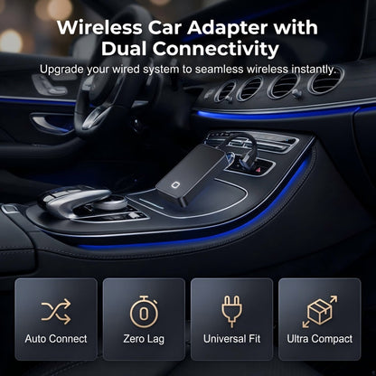 Play2Video Ultra trådlös allt-i-ett-adapter för CarPlay/Android Auto