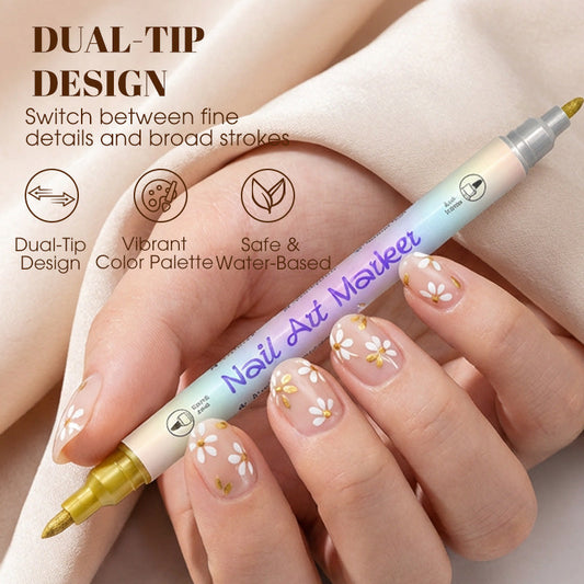 🥳REA 2026🥳💞Över 50 000 sålda!✨🎨 Nagelkonstpennor med dubbla spetsar💅🖌️