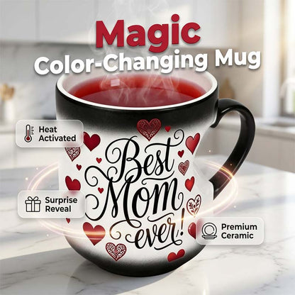 ☕️ Värmekänslig färgskiftande "Bästa mamma"-mugg 💖 Fantastisk mugg, perfekt mors dag-present