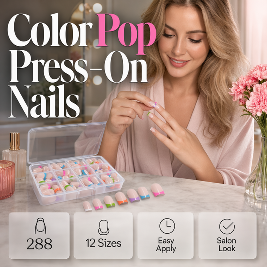 🥳2026 HETASTE REA🥳💞50K+ SÅLDA!💅✨ 50% RABATT!🎁 Color Pop Lösnaglar