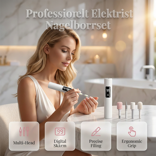 ✨Professionell elektrisk nagelfil——uppgradera din nagelvård med 99 hastigheter & 4 tillbehör ✨💅